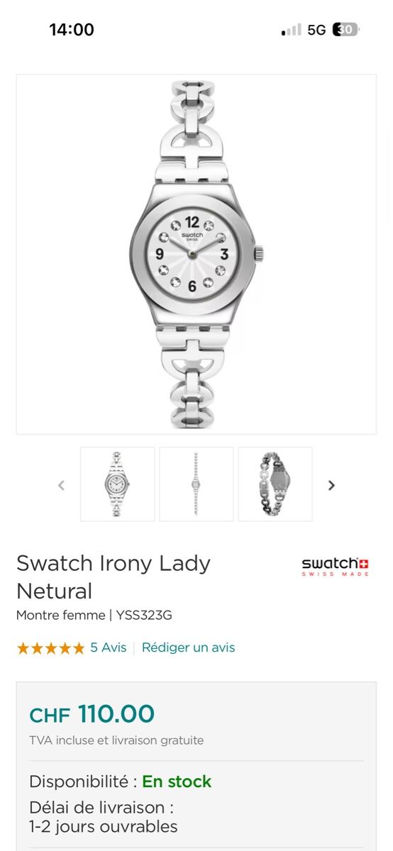 Swatch Orologi: Swatch Irony Lady Netural – Usato da Vevey venduto da Eiden77 2