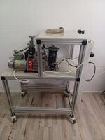 Gebrauchte Labor-Servicestation mit Edwards Hochvakuumpumpe