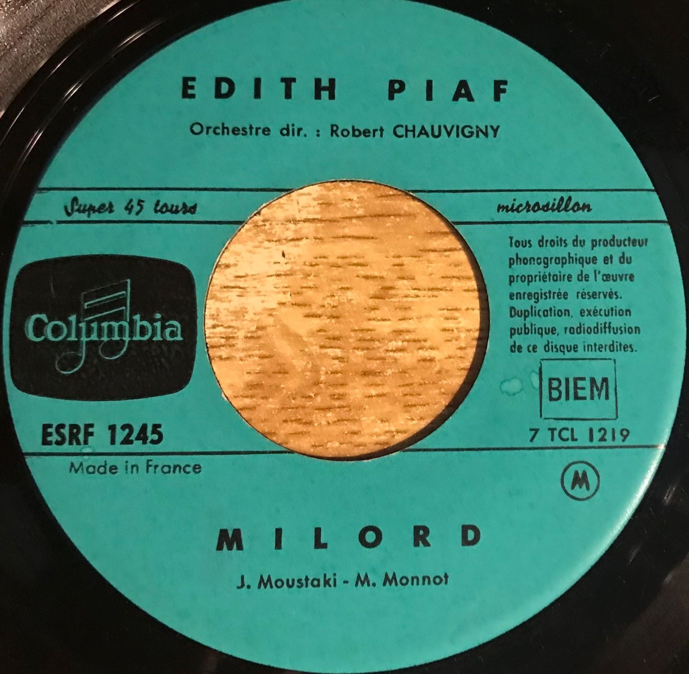 Schallplatten: EDITH PIAF - MILORD – Gebraucht aus Bussigny von vinyl-pas-cher 2