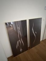 Akt Bilder, schwarz/weiss inkl Goldrahmen