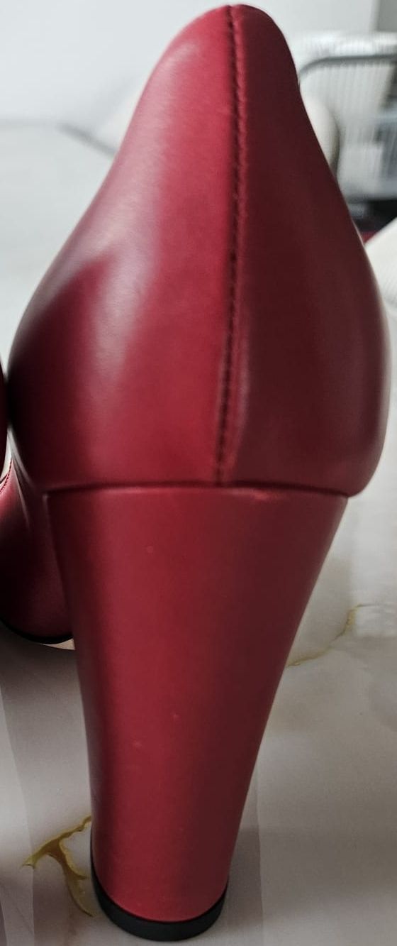 Scarpe da donna: Navyboot Pumps rot Leder Grösse 37 – Nuovo (secondo la descrizione) da Zürich venduto da RETRO_FEARLESS 1