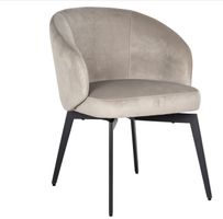 RICHMOND INTERIORS** Dining chair Amphara khaki velvet fire