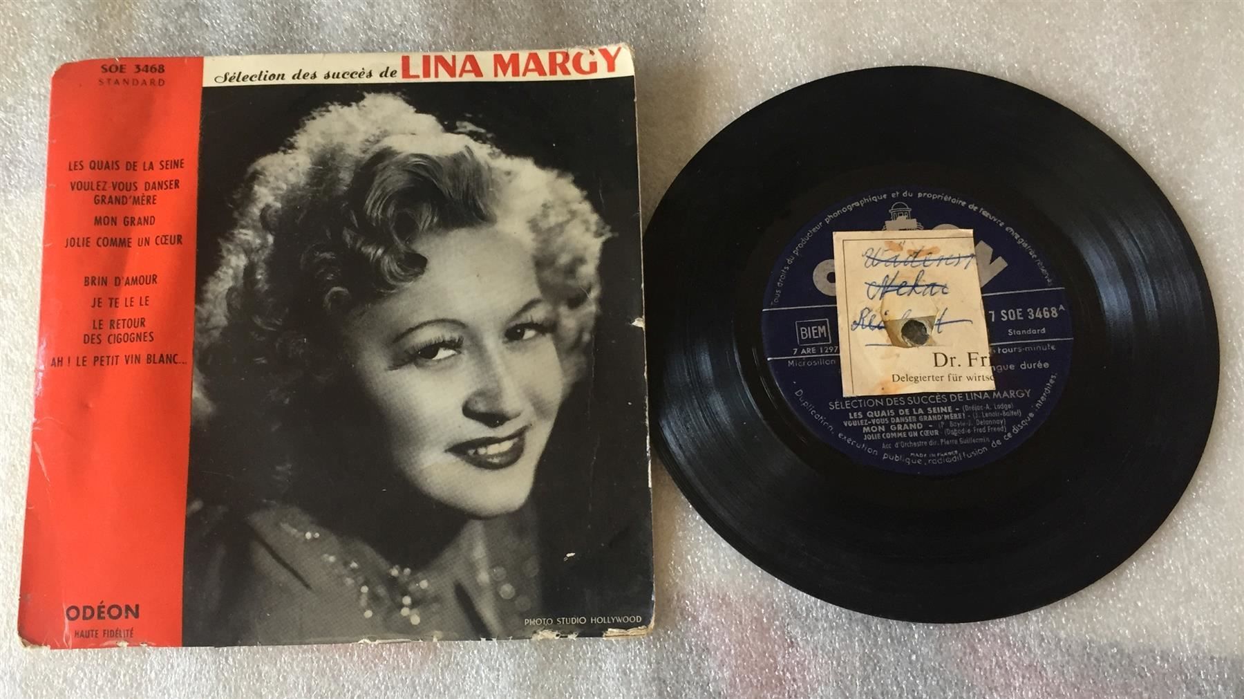 Ansichtskarten: Sélection Des Succès De Lina Margy 1957 – Gebraucht aus Genève von Cockattoo