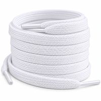 Schnürsenkel flach weiss für Sneaker neu