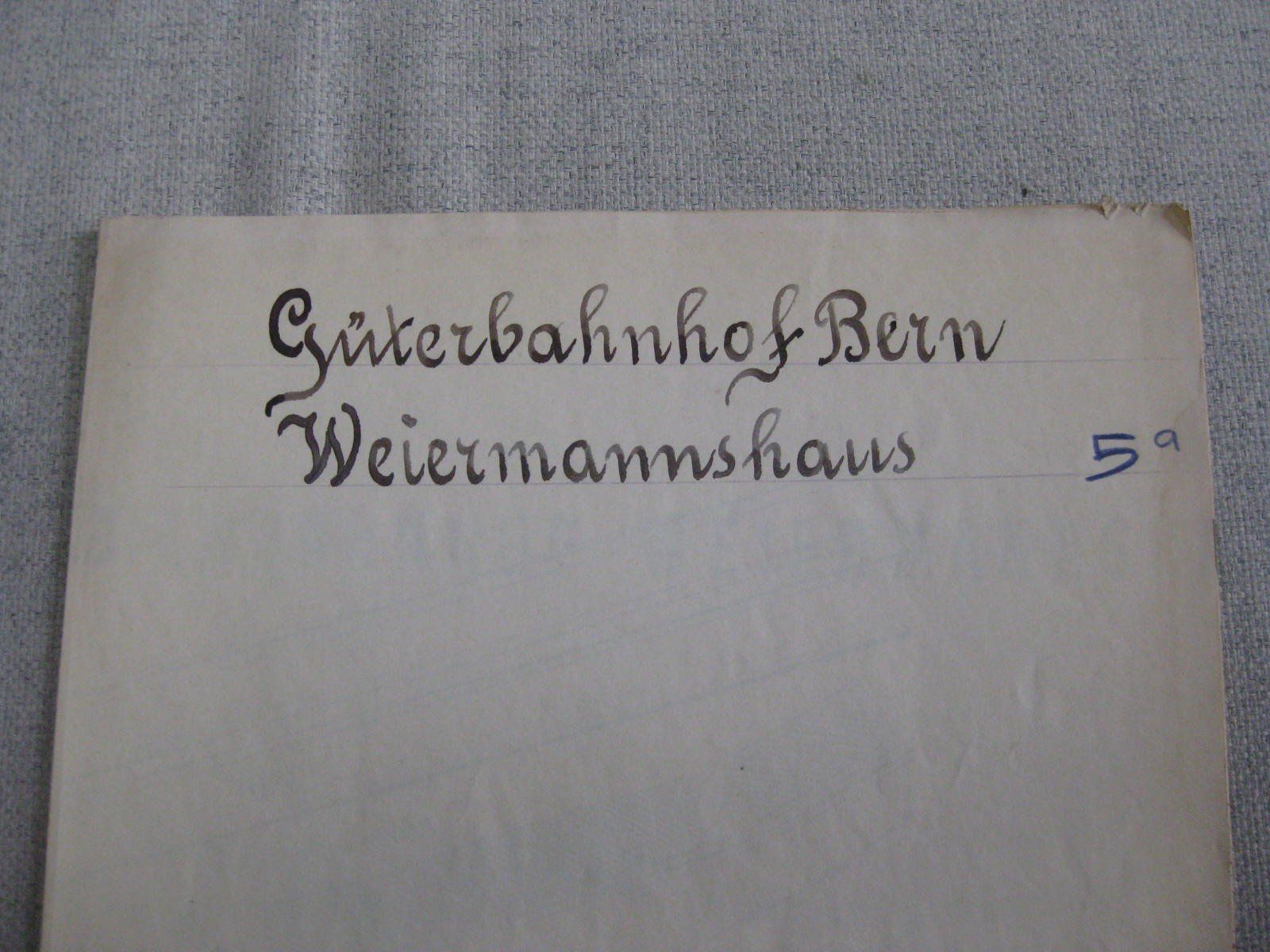 Bücher: grossformatiger Gleisplan Güterbahnhof Bern Weiermannshaus, – Gebraucht aus Malters von Marosko 3
