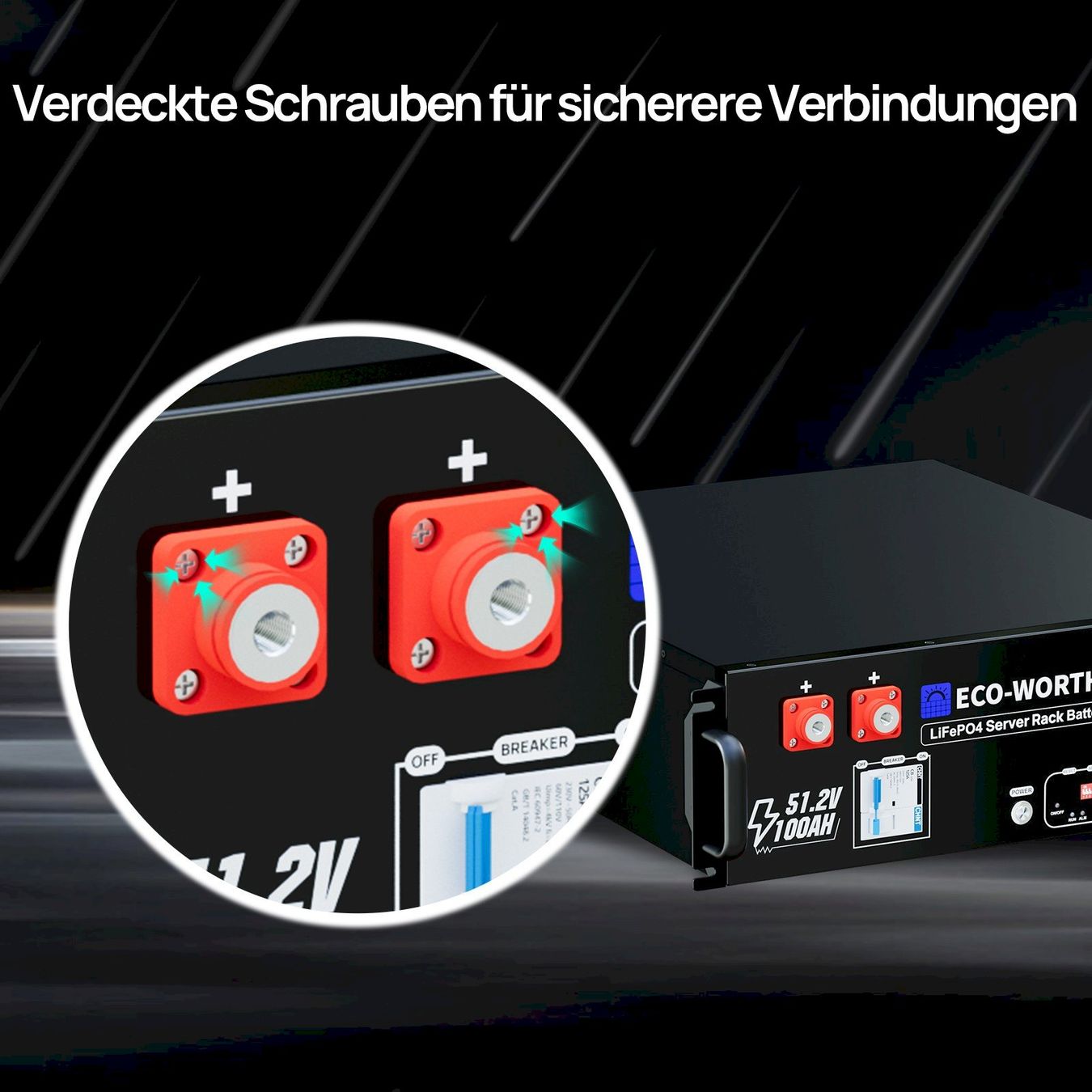 Batterie: 2x ECO-WORTHY 48V 100Ah Server Rack – Nuovo e nell'imballaggio originale da Bottighofen venduto da zaap 7
