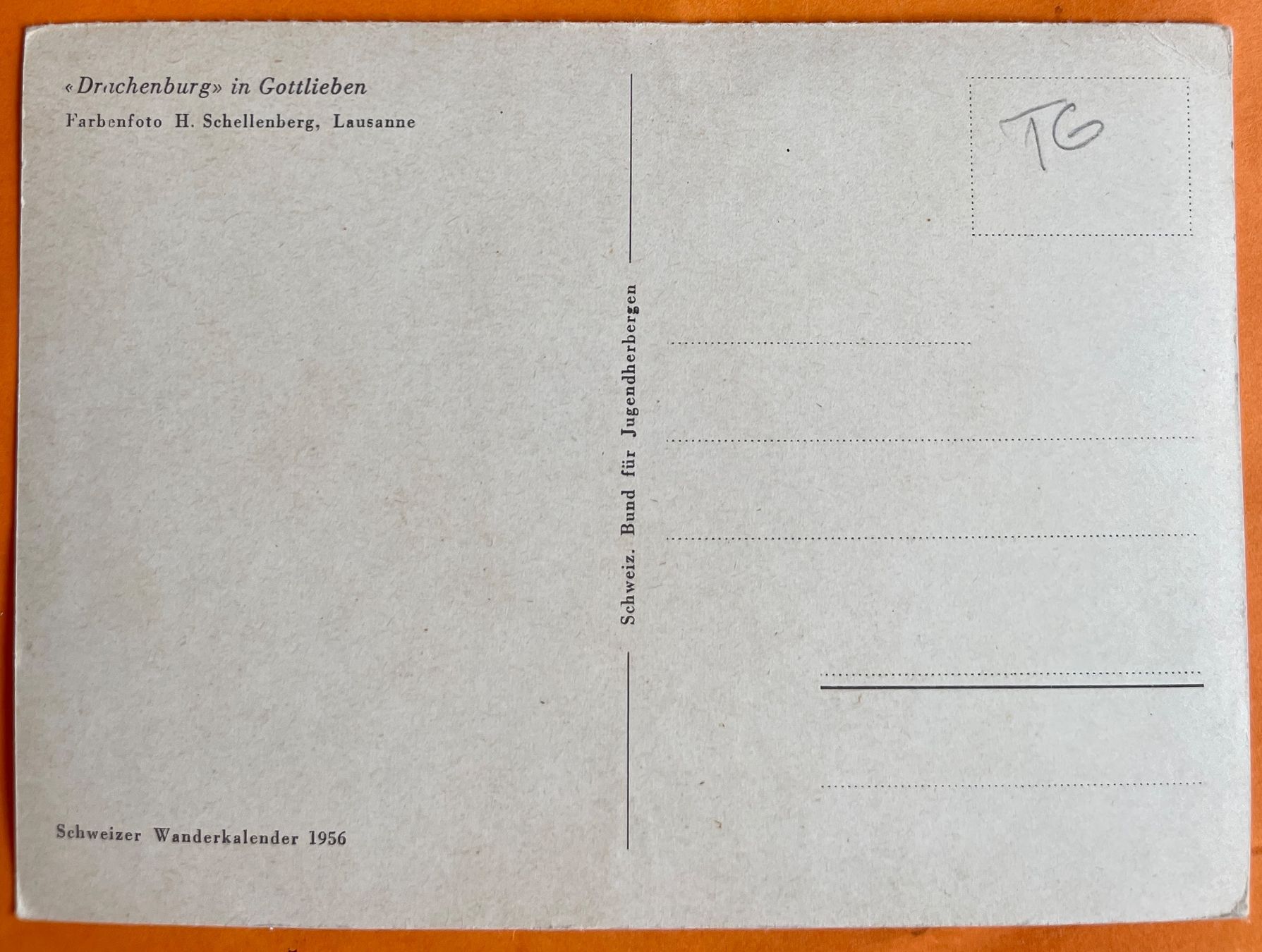 Ansichtskarten: GOTTLIEBEN - DRACHENBURG 1956 – Gebraucht aus Lutry von Ediego 1