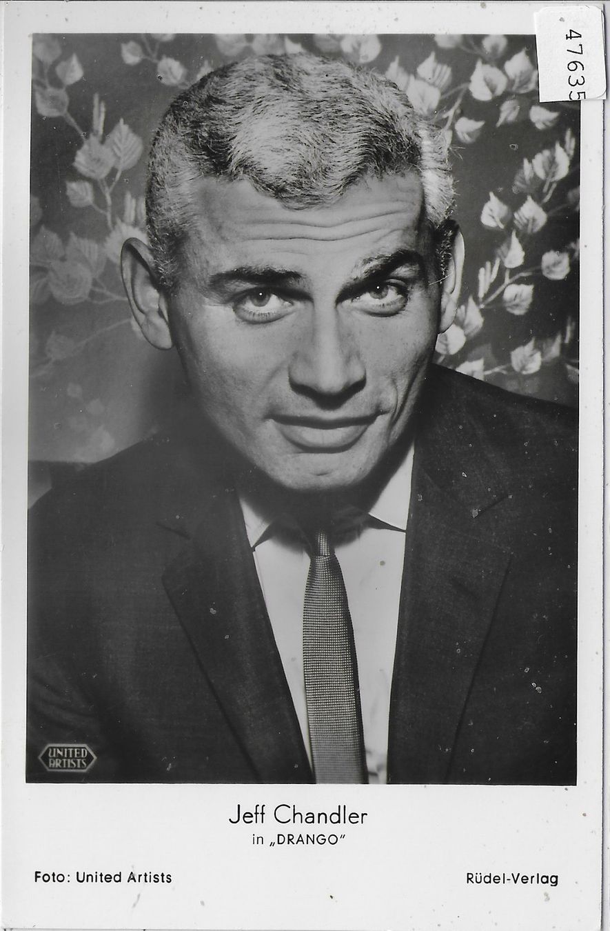 Ansichtskarten: Jeff Chandler in "Drango" – Gebraucht aus Ettingen von Kartenplanet