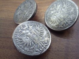 3x Burg Co Tyr 1780 Archid AVST DUX Knöpfe