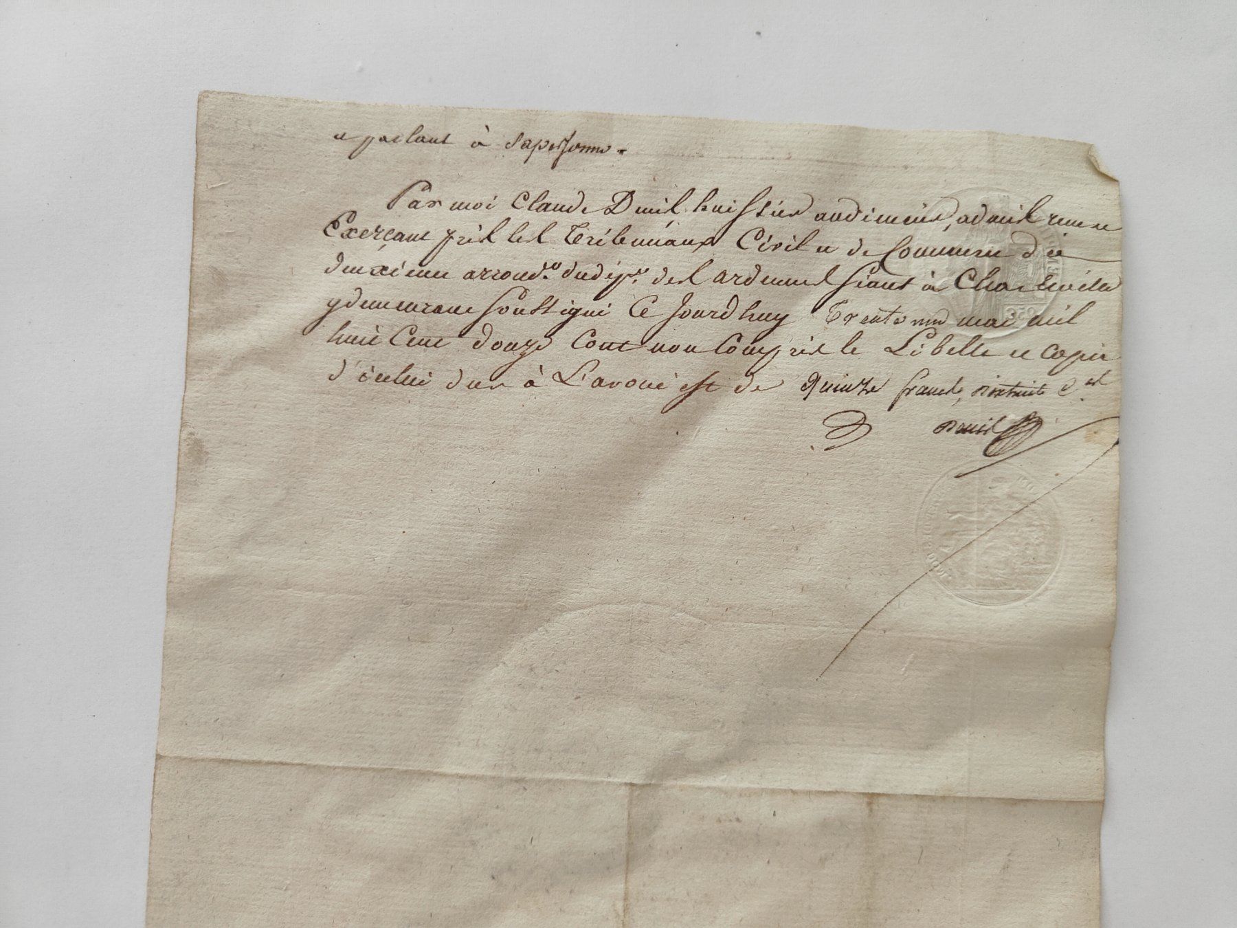 Dokumente: Historisches Dokument Pergament handschriftlich – Gebraucht aus Langendorf von zvonu161 4