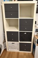 IKEA KALLAX Regal weiss 2×4 mit Schubladen und Körben