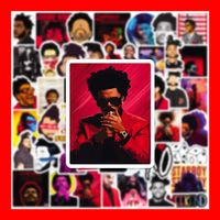 The Weeknd Stickerset Stickerbomb Starboy Blinding Lights