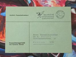 CL31 Enveloppe + Timbre Suisse 1960