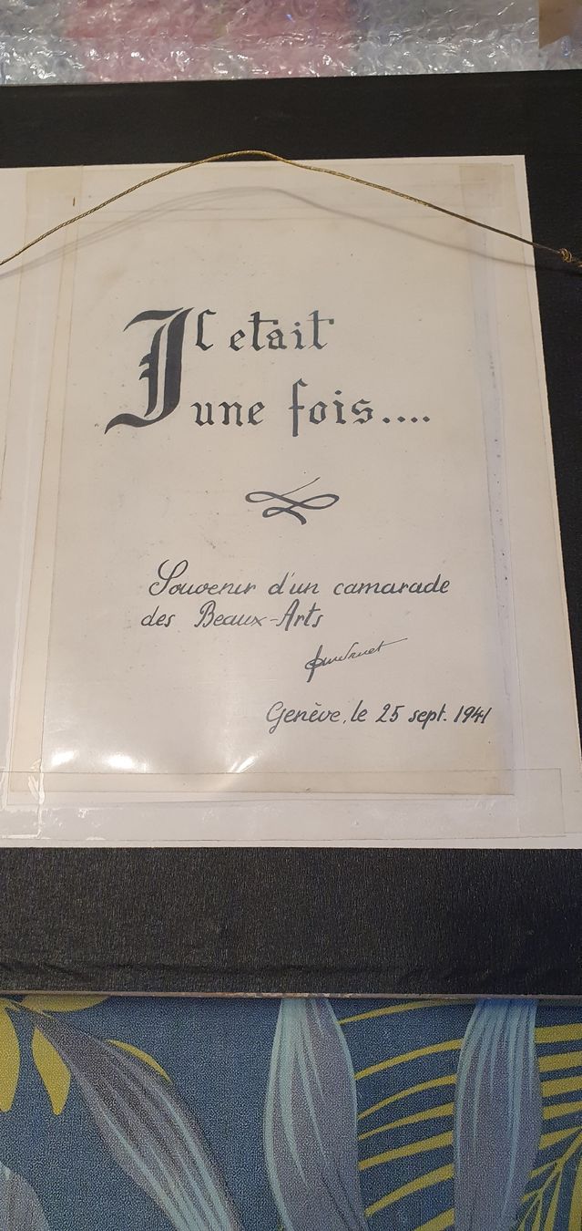 Tableaux: Tableau vintage: Château mystique.1941 – D'occasion à Aven par stphane1577 1