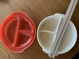 MIKROWELLEN - TUPPERWARE MIT AUFTEILER - GEBRAUCHT 
