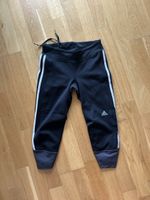 Collant 3/4 Adidas noir bandes blanches taille S