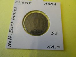 Niederländisch Ost-Indien 1901, 1 Cent