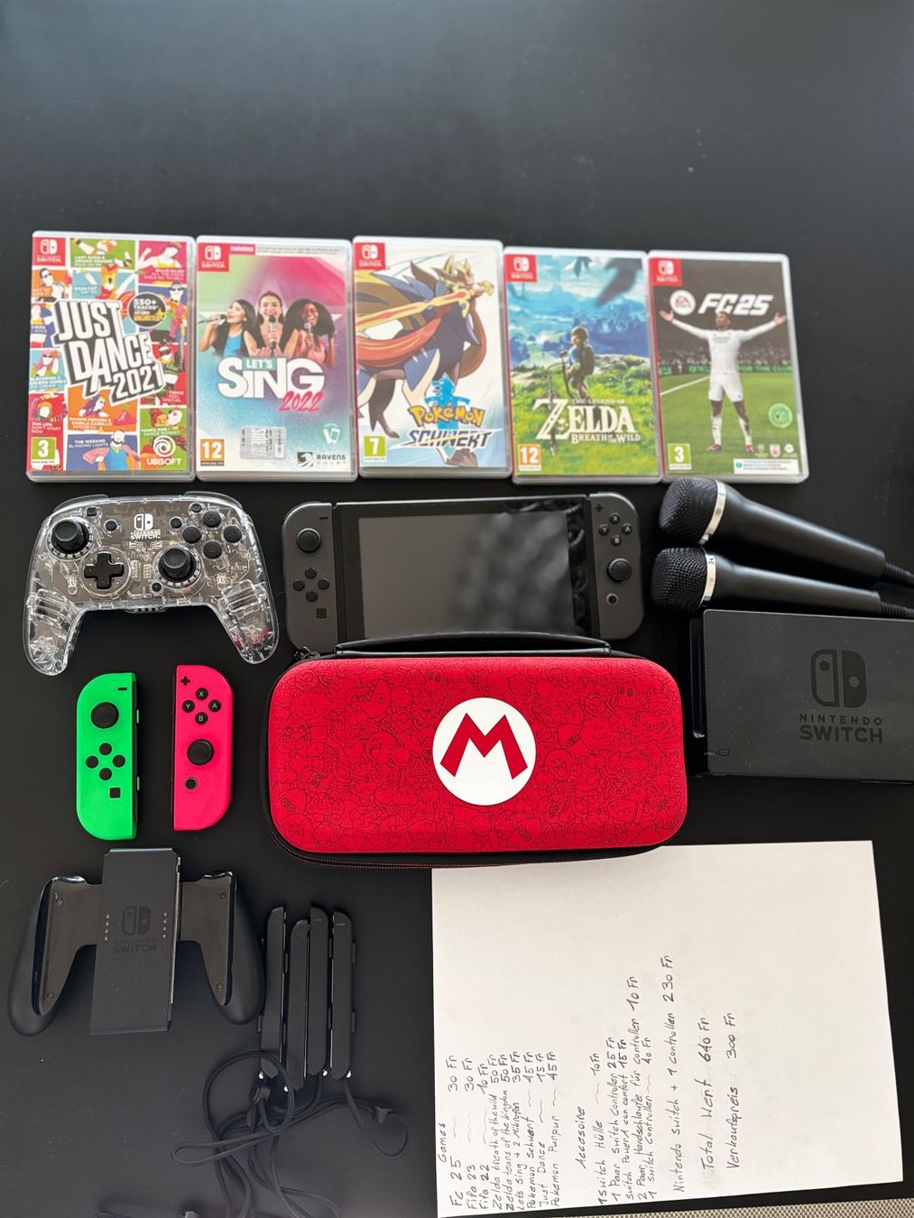 Nintendo Console: Nintendo Switch Bundle mit 9 Spielen & 3 Controller – Top! – Usato da Uster venduto da Bhuse