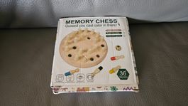 Memory chess in legno colorato