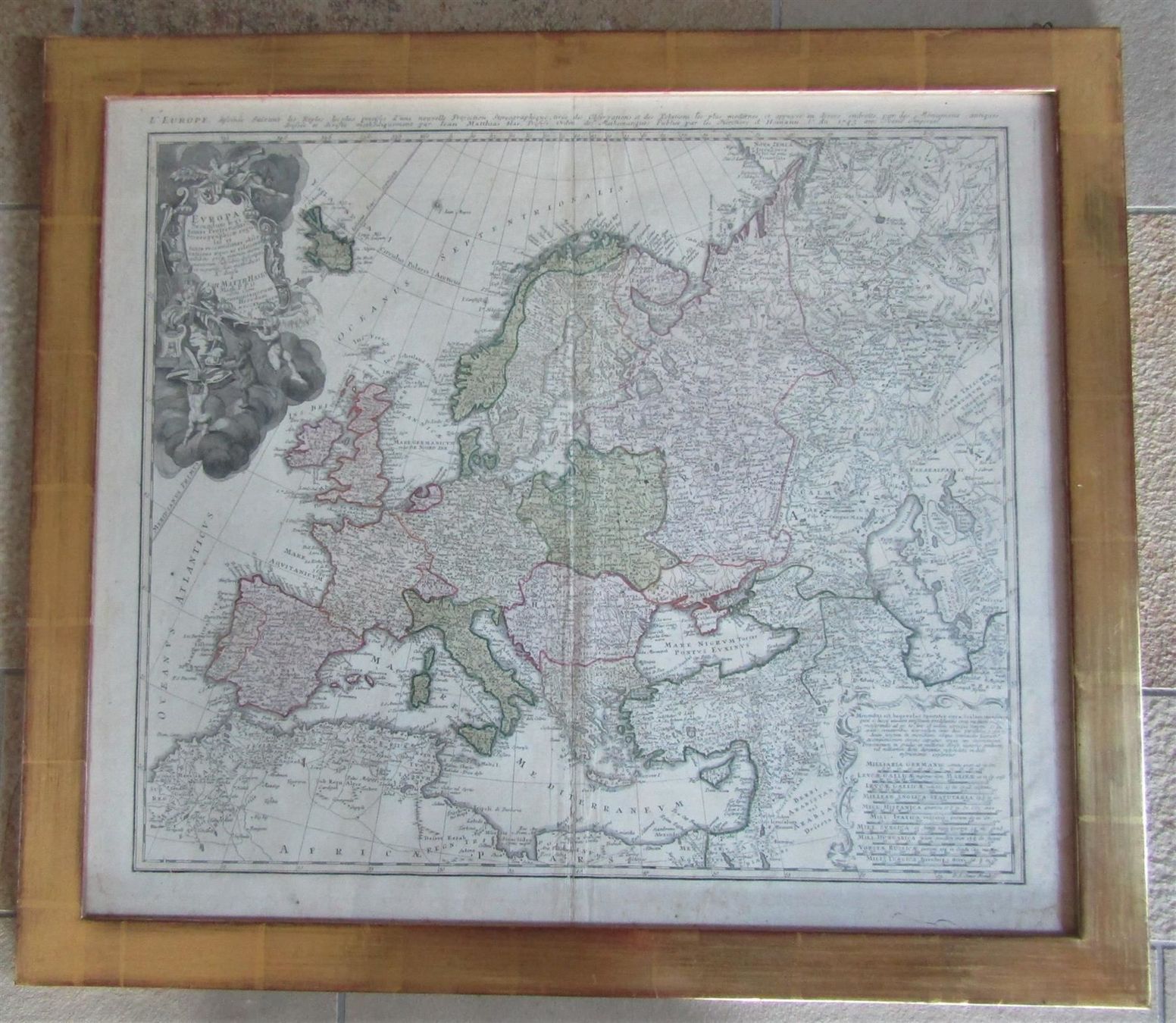 Landkarten & Atlanten: Europa Kupferstichkarte1743 – Gebraucht aus Rafz von booksell 1