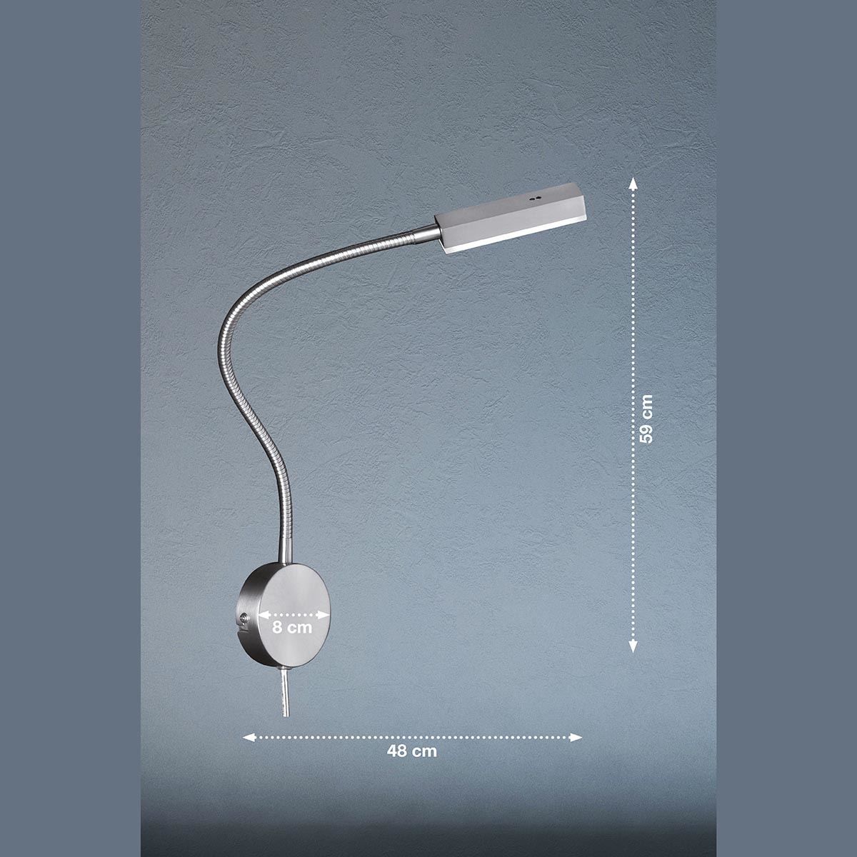 Lampade: LED Wandleuchte, Flexarm, 59 cm Höhe – Nuovo (secondo la descrizione) da Kreuzlingen venduto da Smart-Light 3
