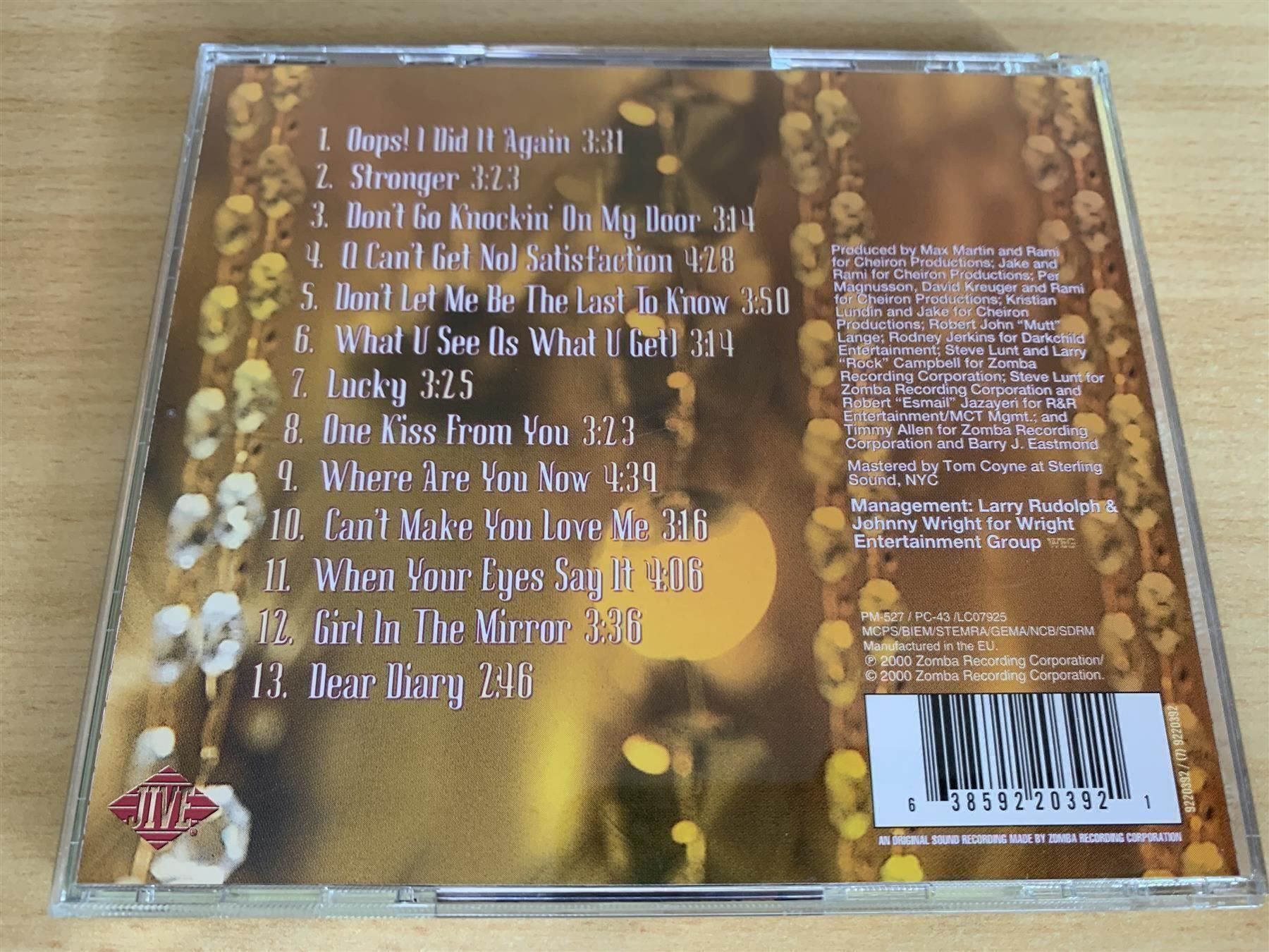 CD: Britney Spears – Oops!...I Did It Again – Usato da Rikon im Tösstal venduto da Alpenmutz 1