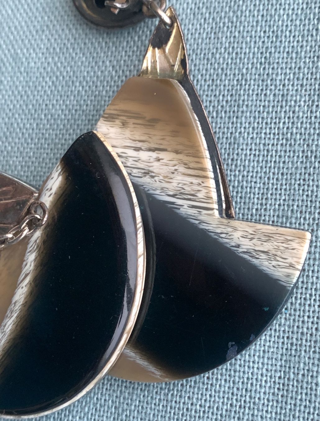 Orecchini pendenti & Orecchini a lobo: Vintage Art-Déco Ohrclips, Horn – Usato da Bern venduto da Flora.Sonea 4