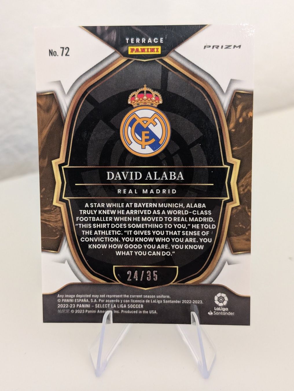 Panini Carte collezionabili: David Alaba 24/35 Real Madrid Panini Select – Nuovo (secondo la descrizione) da Hunzenschwil venduto da BRPCards 1