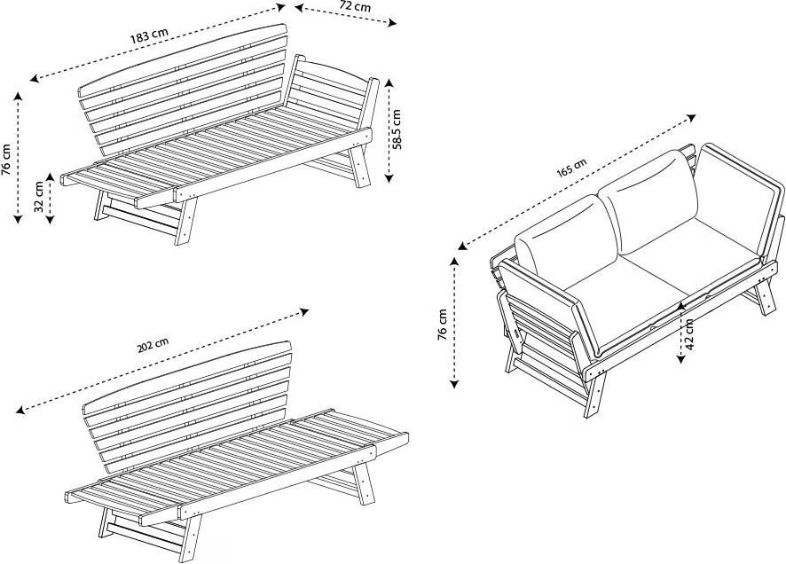Divani: Bequemes kleines Aussen / Balkon Sofa Contini – Usato da Uster venduto da David.Haab 4
