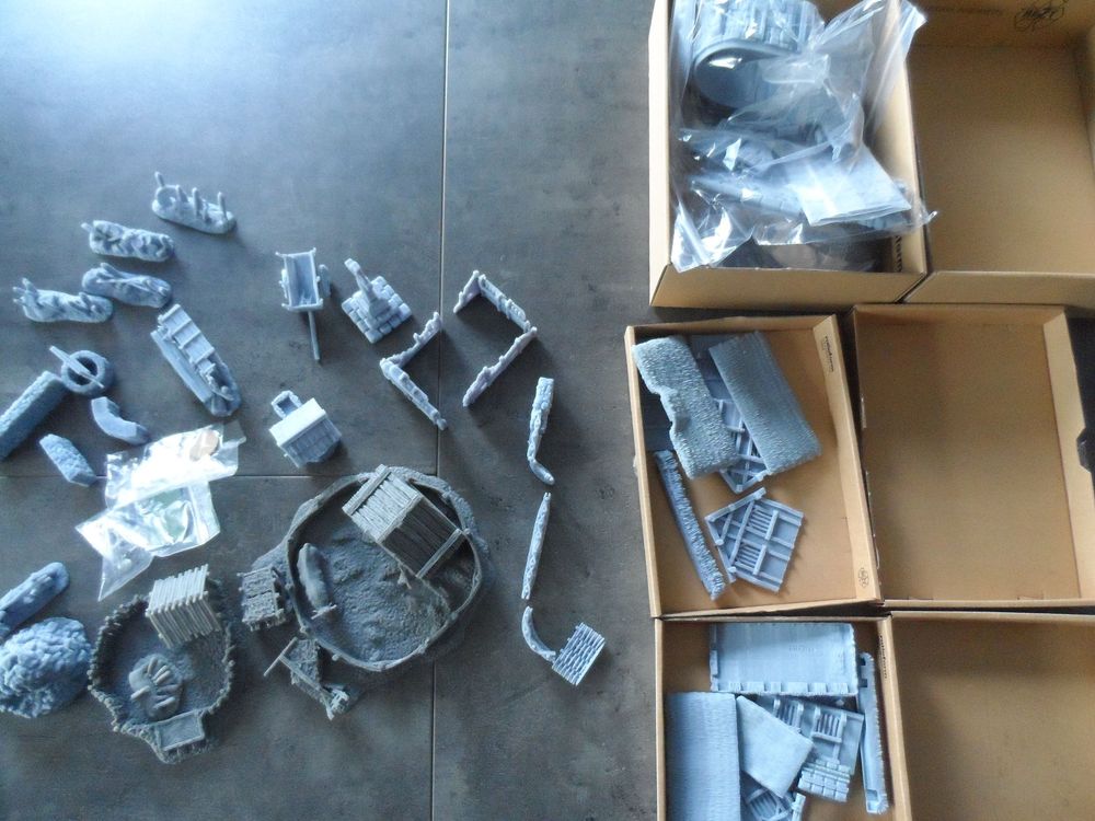 DÉCORS : CHATEAU (Warhammer, AOS , SAGA ,D&D...) 25mm 28mm EUR 180,00