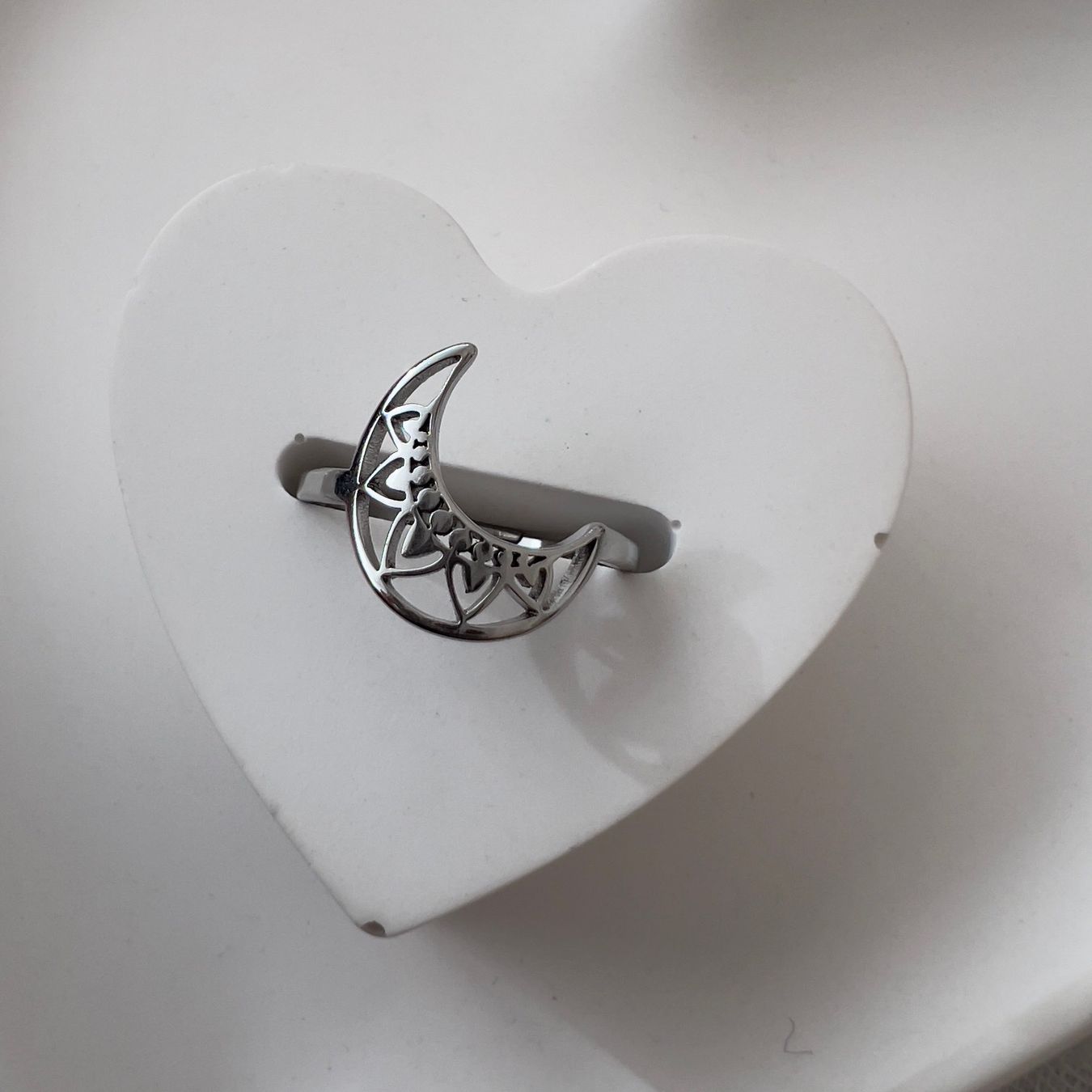 Anelli: Bague Lune - Mund Edelstahlring – Nuovo (secondo la descrizione) da Pully venduto da sunaddict 3