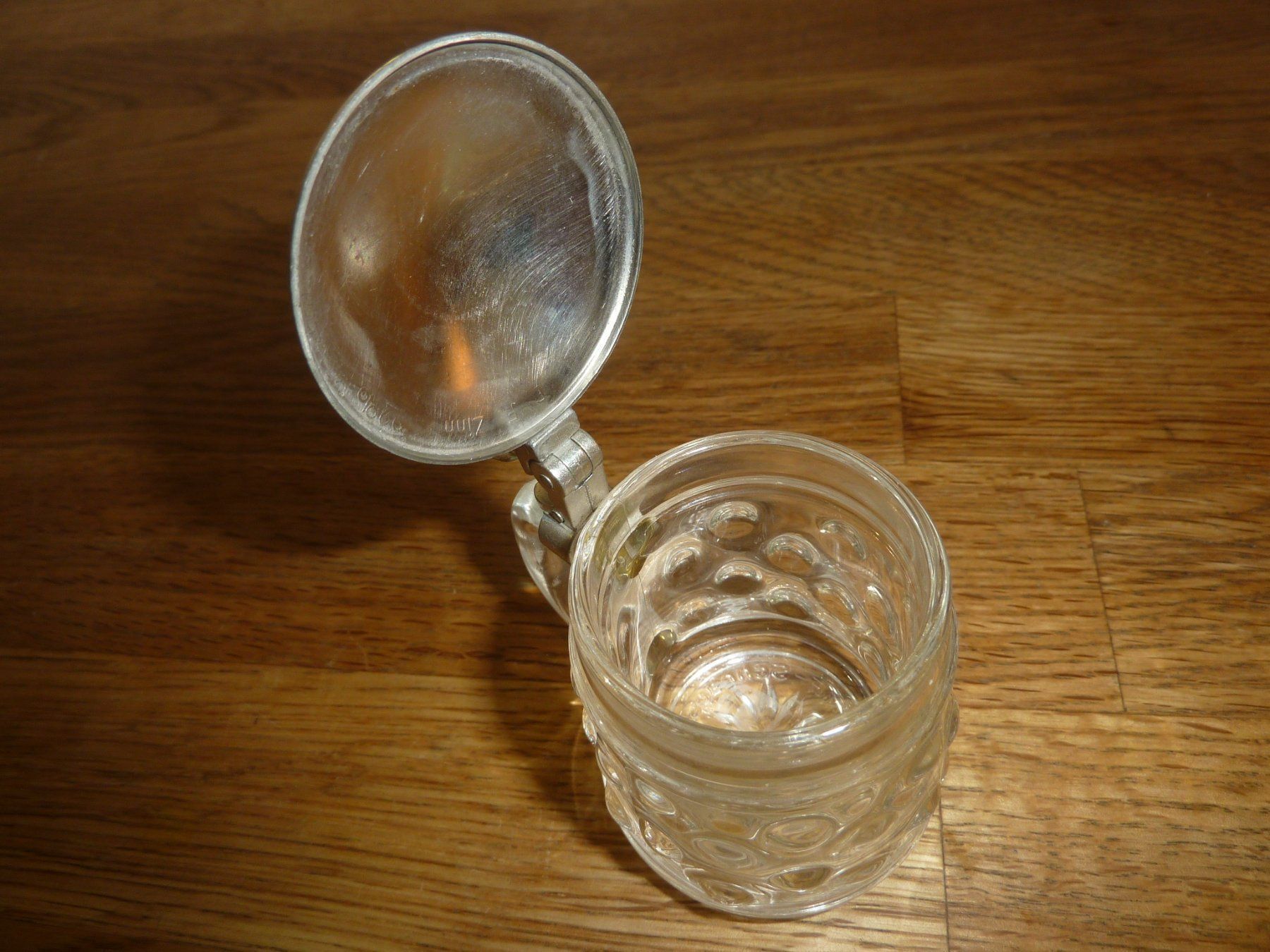 Gläser: Original BMF Schnapskrügerl mit Zinndeckel – Gebraucht aus Hochfelden von swissice 2