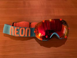 Trendige Neon Skibrillen (Gr. S)