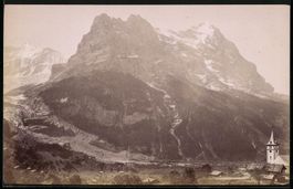 Fotografie Grindelwald, Blick vom Ort na