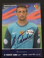 Signierte Sammlerkarte Massimo Colomba FCB