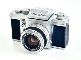 Topcon RE Super Chrom + RE Auto-Topcor 1:1.8/58 mm