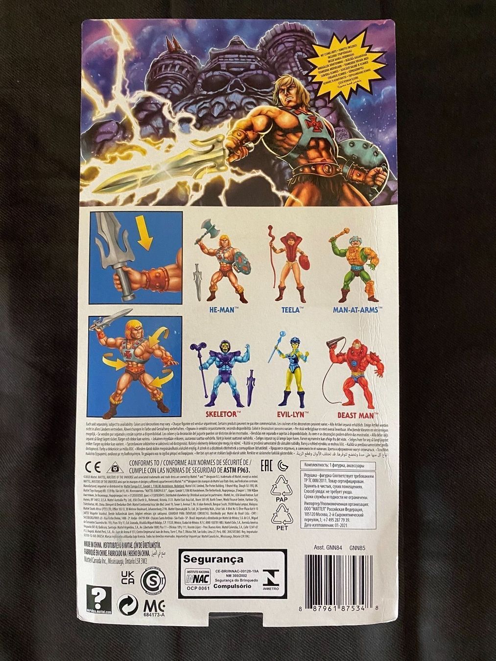 Action Figure He-Man Masters Of The Universe Origins – 14 Cm, Articolata, Con 2 Spade E Imbracatura, Collezione Cartone Animato