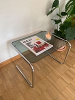Mid-Century Space Age Satz-/Couchtisch aus Chrom-Glas 1970
