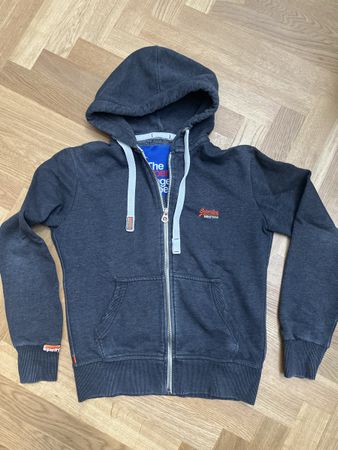 Sweat à capuche Superdry gris