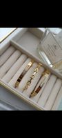 Lot de 3 bracelets neuf avec pierres et maillons, en acier