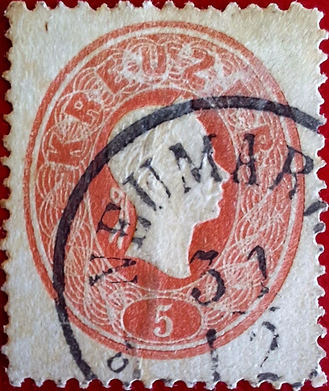 Tutti i francobolli: Timbre rare Austria - 1860, oblitéré, M 20 – Usato da Genève venduto da JLV01