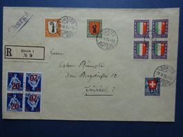 1923 Pro Juventute Satzbrief - in sehr schöner Erhaltung