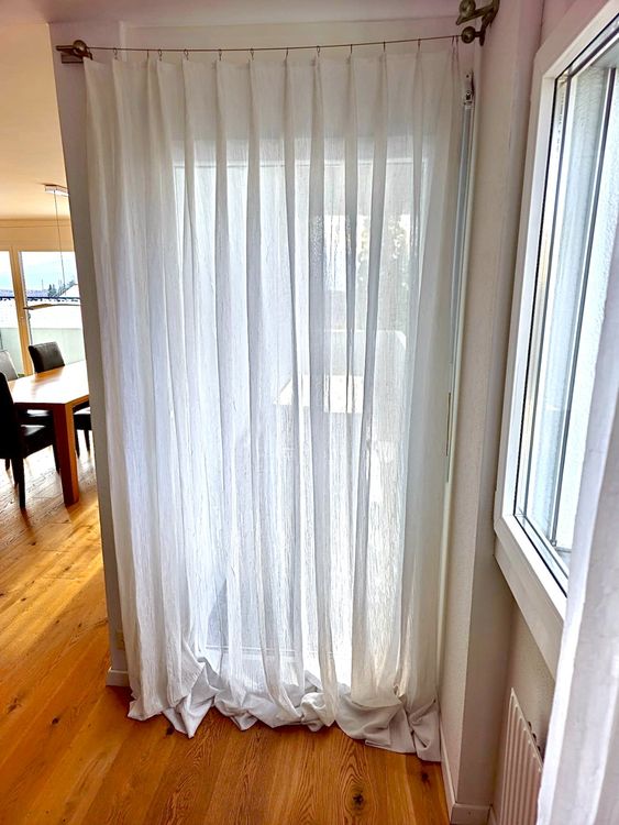 Sheer Vorhänge In Verschiedenen Größen & Modellen – Transparente Gardinen Für Fenster, Türen & Haustüren, Einfache Montage