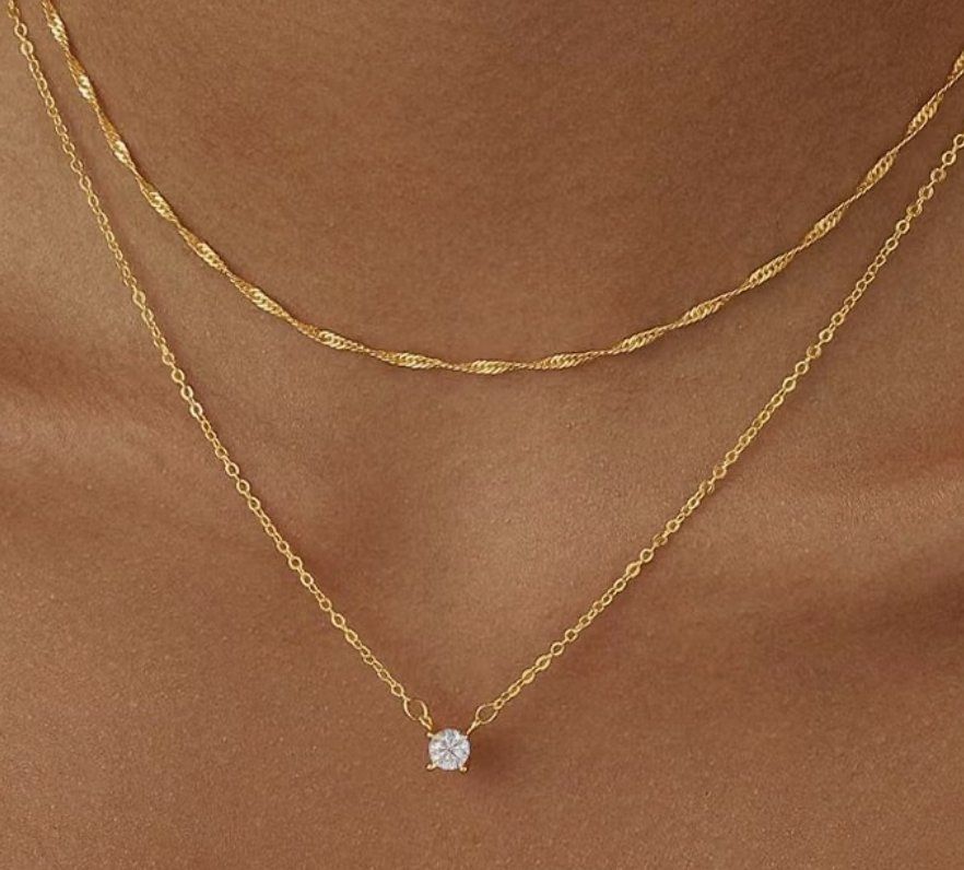 Catenine: 14K Gold/Silber Zirkonia Anhänger Halsketten – Nuovo e nell'imballaggio originale da Hemmental venduto da GoldundGlanz 1