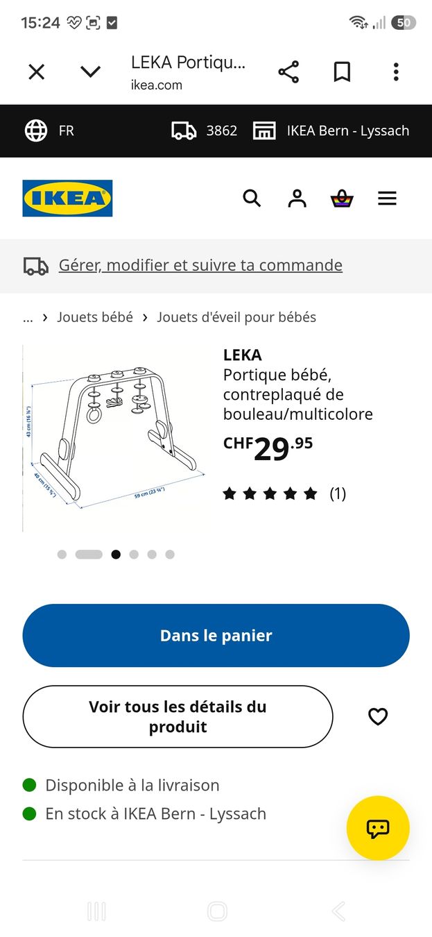 Ikea Jouets: meuble bébé ikea – Neuf (Voir description) à Brügg BE par Angel2300
