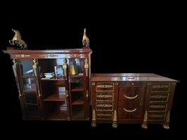 Hochwertiger Französischer Empire Schrank,  Mahagoni Holz