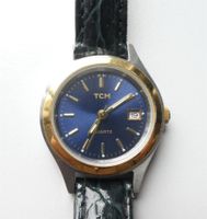 Damenuhr Armbanduhr TCM blau Quarz