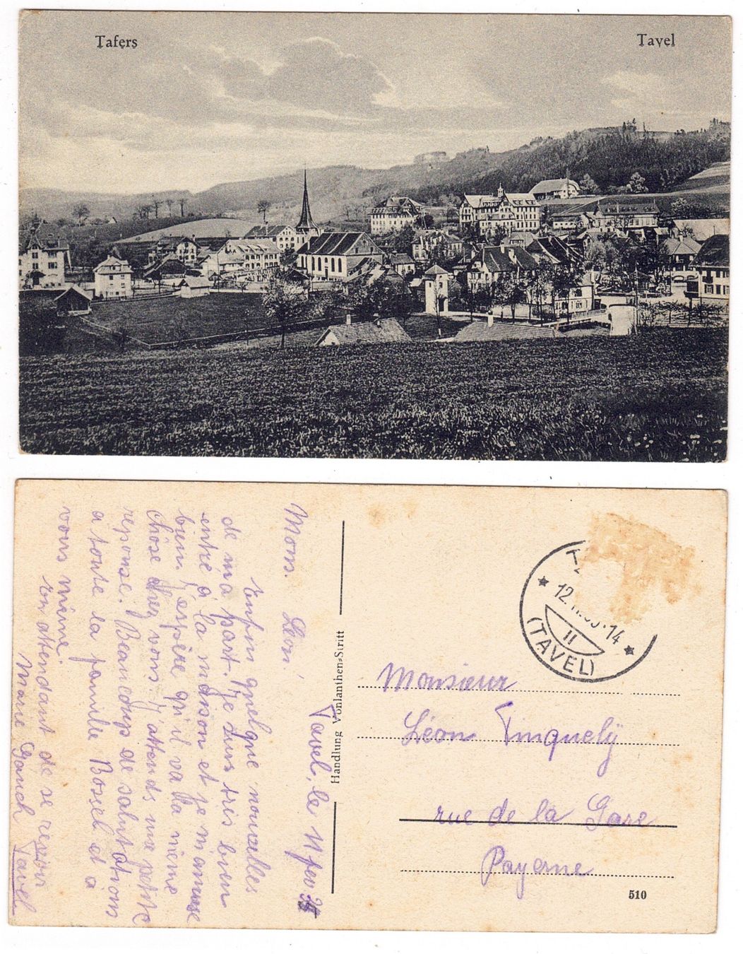 Cartoline postali: Tafers – Usato da La Tour-de-Peilz venduto da amjust