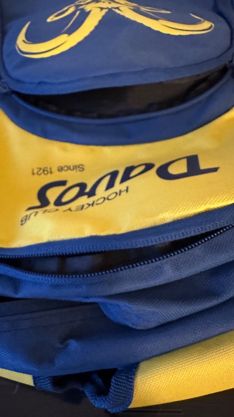 Canottiere & Pantaloni: Rucksack HCD Davos EisHockey Club Davos – Usato da Zürich venduto da brazerola 3