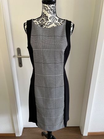 👗 Cocktailkleid Etuikleid schwarz–grau Gr. 42 – H&M